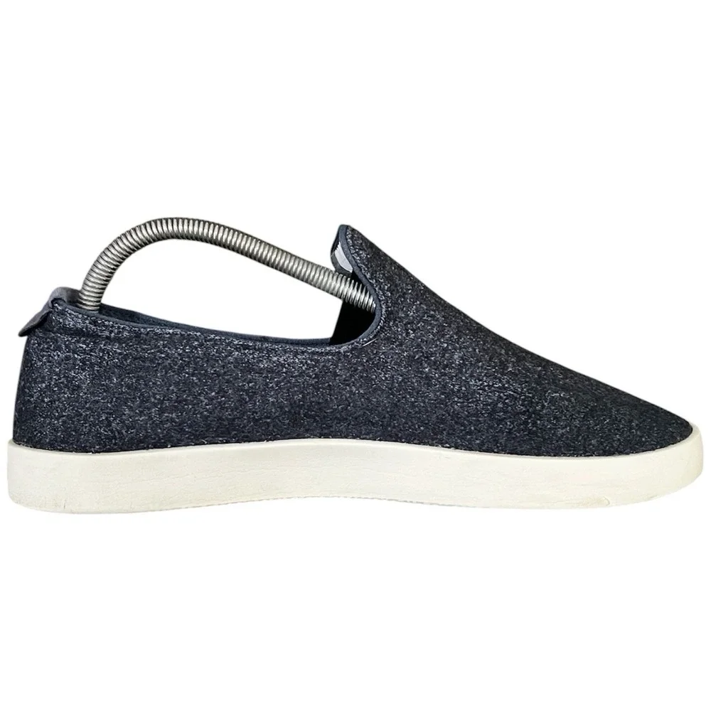 Allbirds Wool Loungers‎ Mens 9 Navy Blue Charcoal Merino Wool Slip On Sneakers